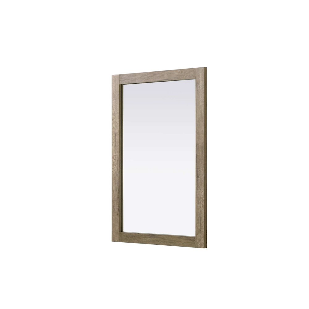 Noah Wooden Rectangle Mirror 24 x 36 in Natural Oak. Picture 1