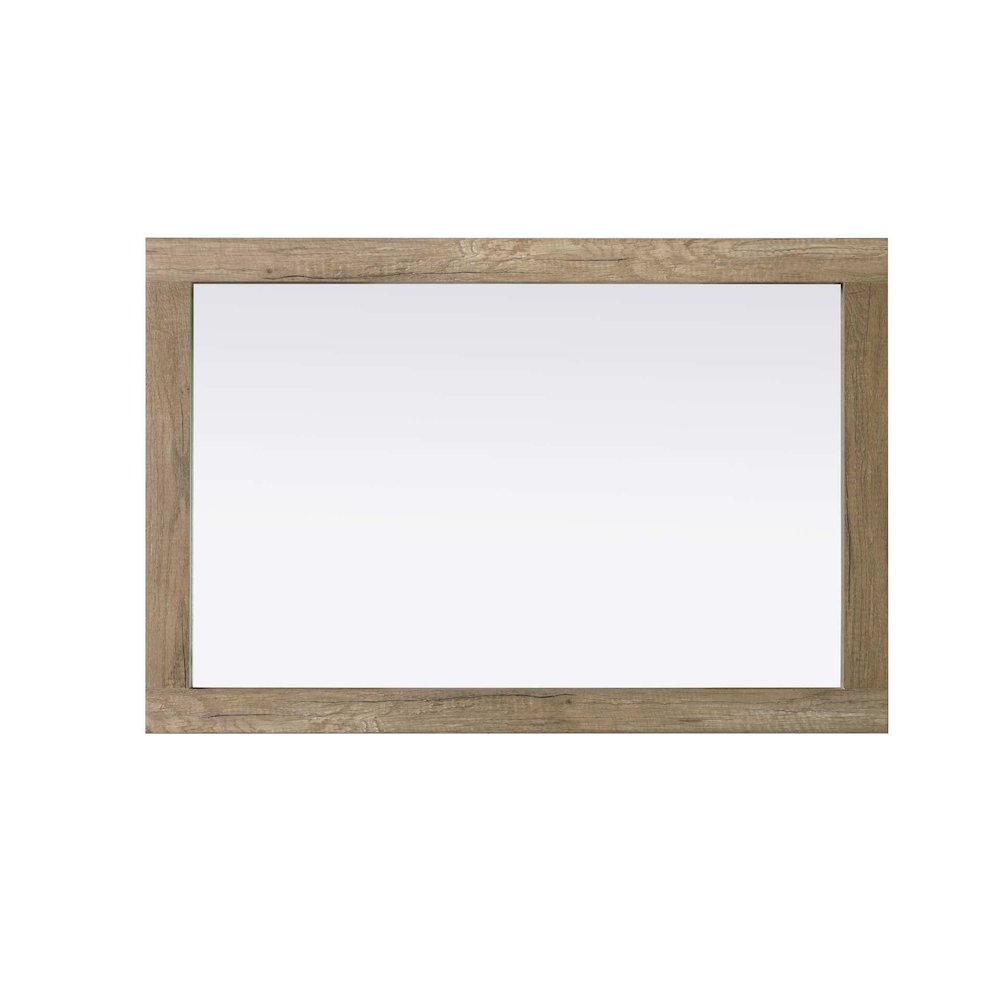 Noah Wooden Rectangle Mirror 24 x 36 in Natural Oak. Picture 2