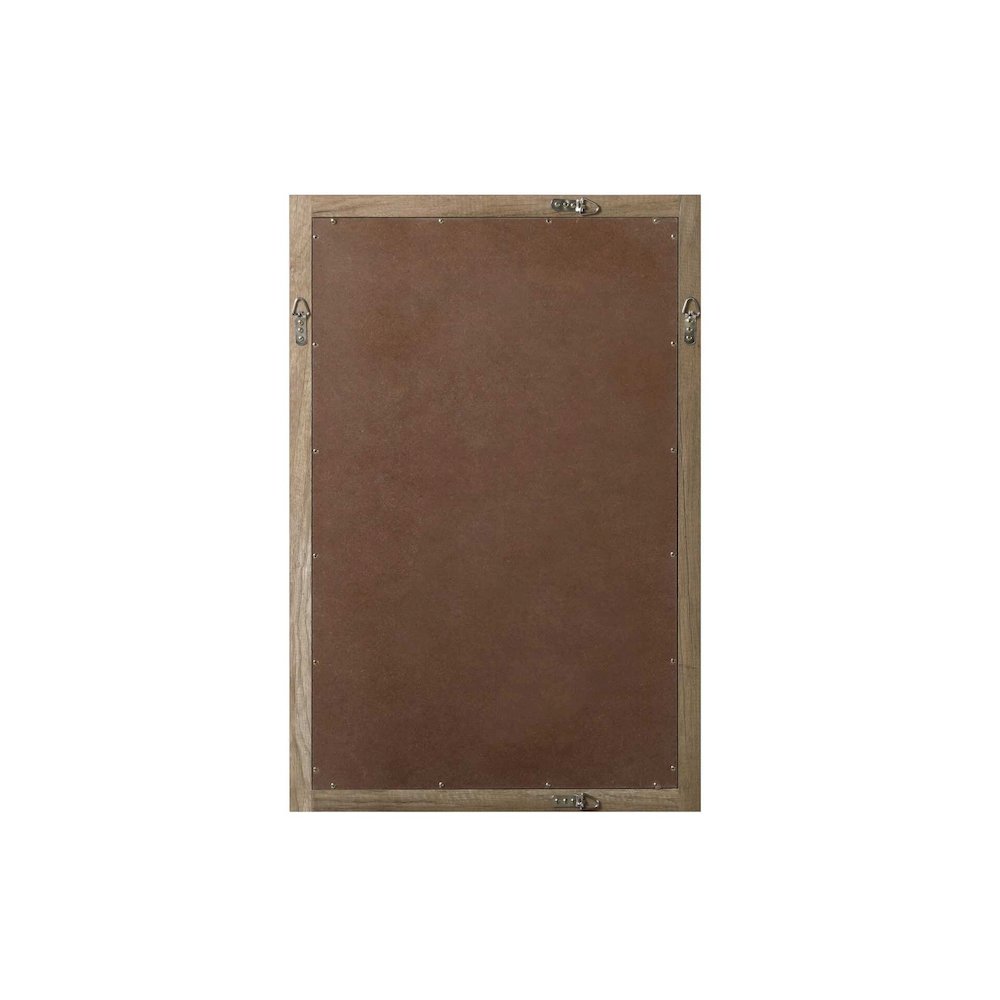 Noah Wooden Rectangle Mirror 24 x 36 in Natural Oak. Picture 6
