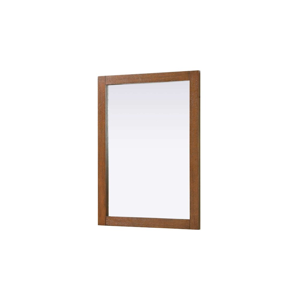 Noah Wooden Rectangle Mirror 27 x 36 in Brandy Walnut. Picture 1