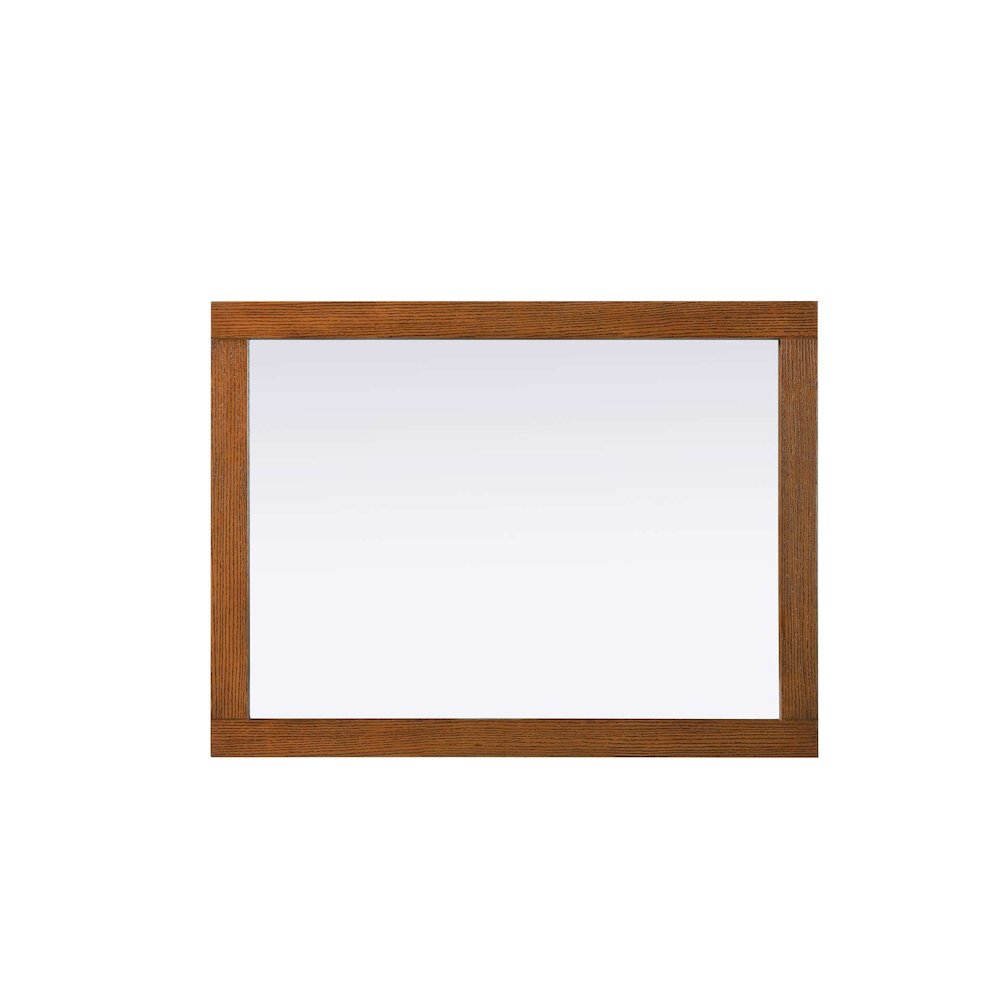 Noah Wooden Rectangle Mirror 27 x 36 in Brandy Walnut. Picture 2