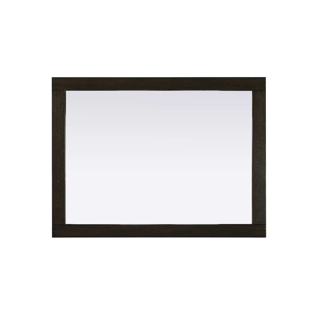Noah Wooden Rectangle Mirror 27 x 36 in Chocolate Oak. Picture 2