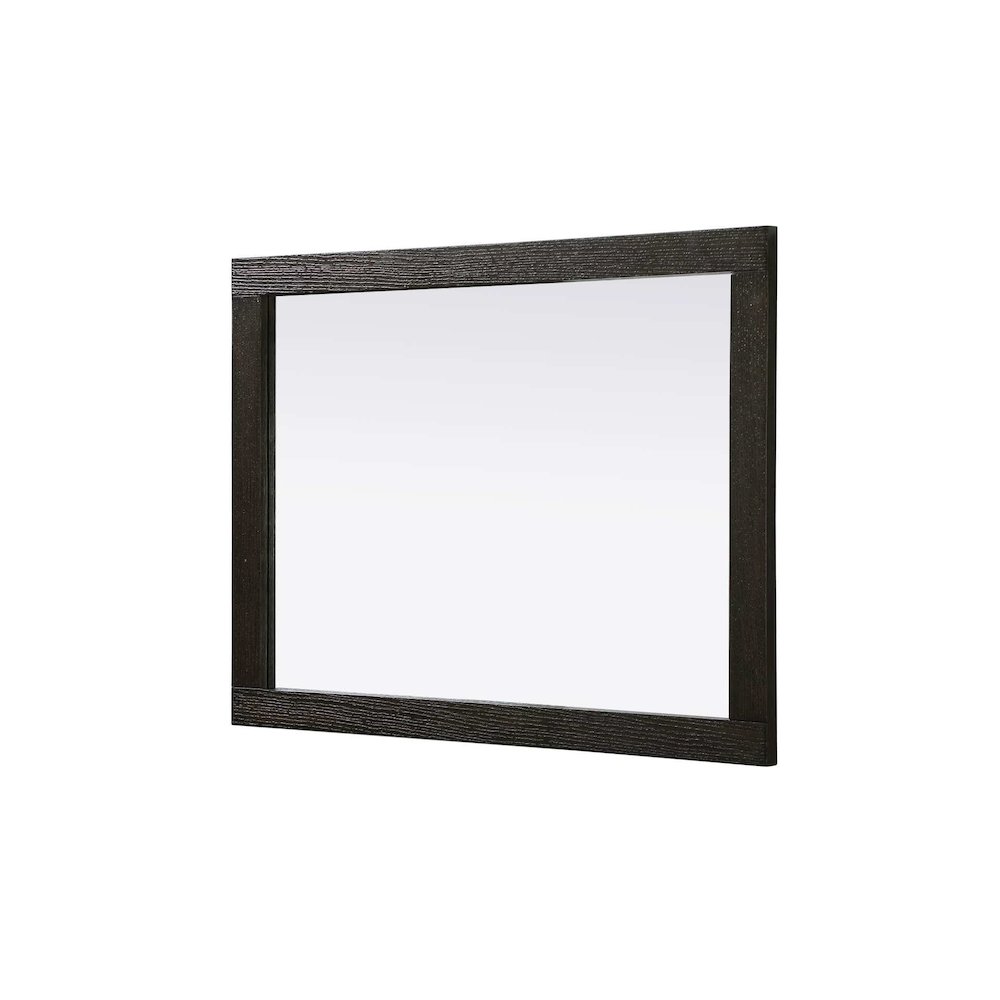 Noah Wooden Rectangle Mirror 27 x 36 in Chocolate Oak. Picture 3