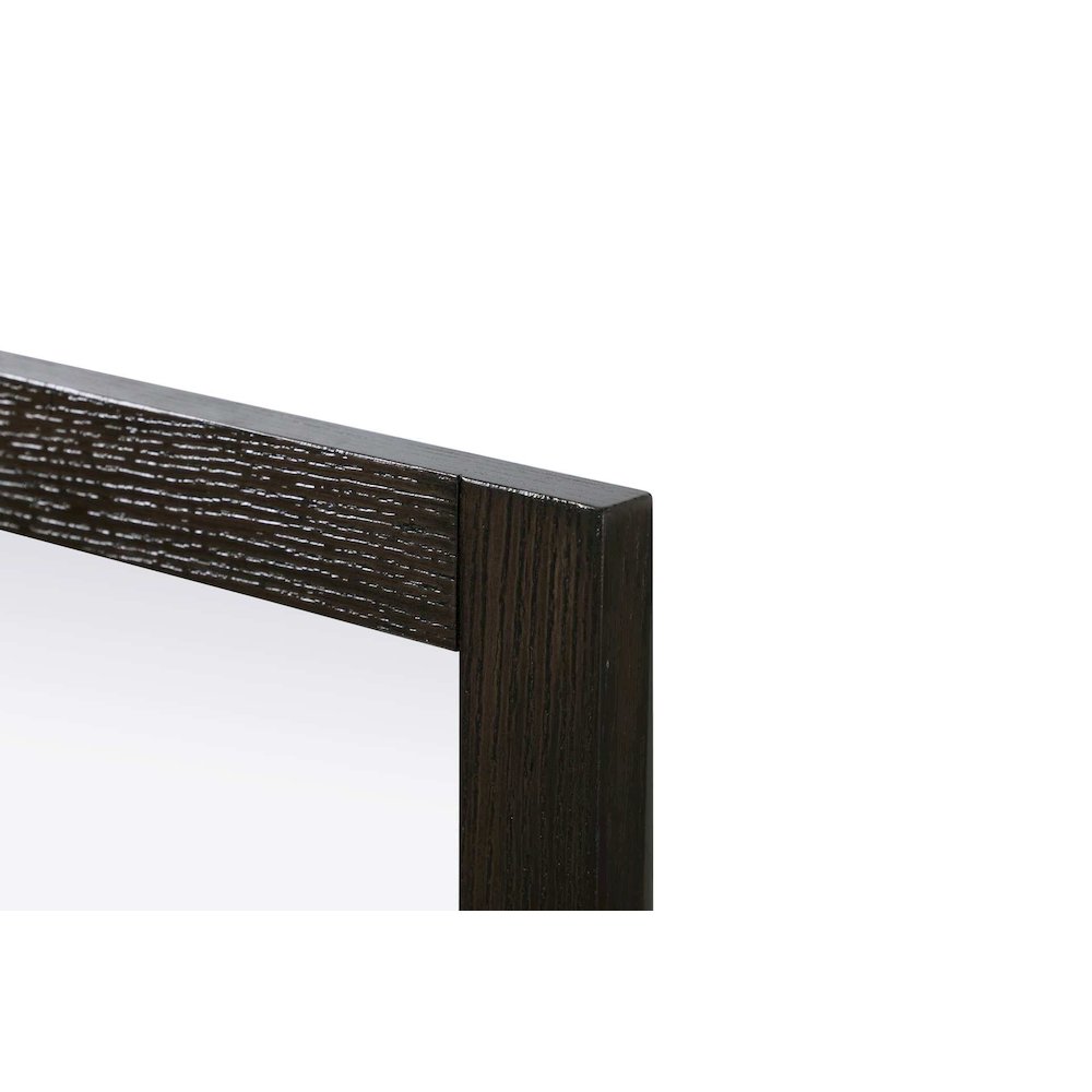 Noah Wooden Rectangle Mirror 27 x 36 in Chocolate Oak. Picture 5