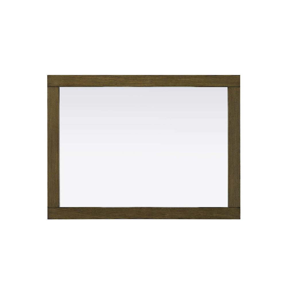 Noah Wooden Rectangle Mirror 27 x 36 in Hazel Oak. Picture 2