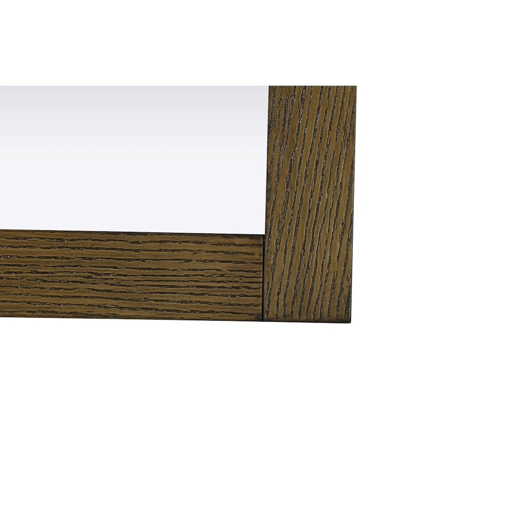 Noah Wooden Rectangle Mirror 27 x 36 in Hazel Oak. Picture 4
