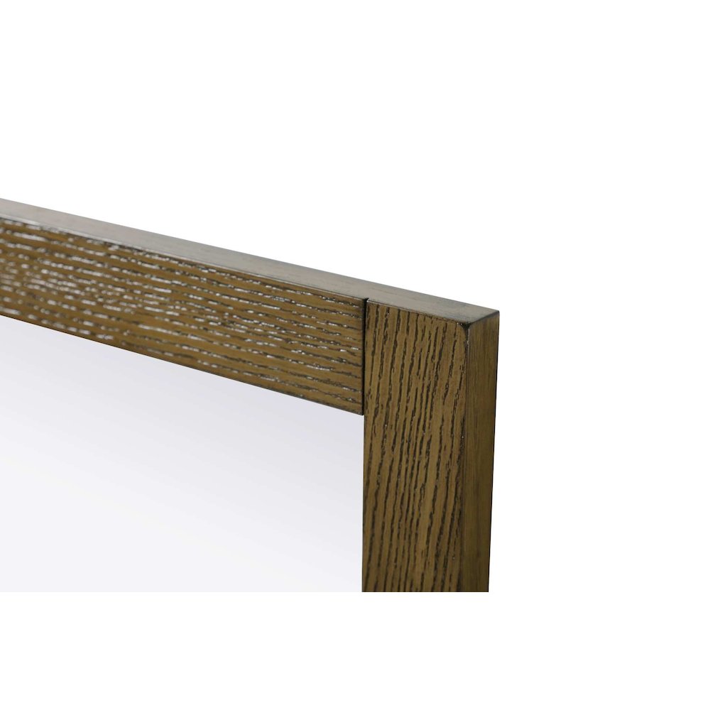 Noah Wooden Rectangle Mirror 27 x 36 in Hazel Oak. Picture 5