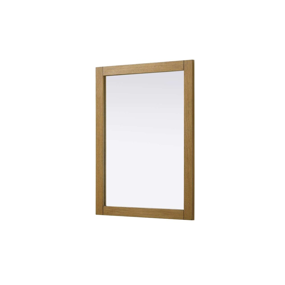 Noah Wooden Rectangle Mirror 27 x 36 in Honey Teak. Picture 1