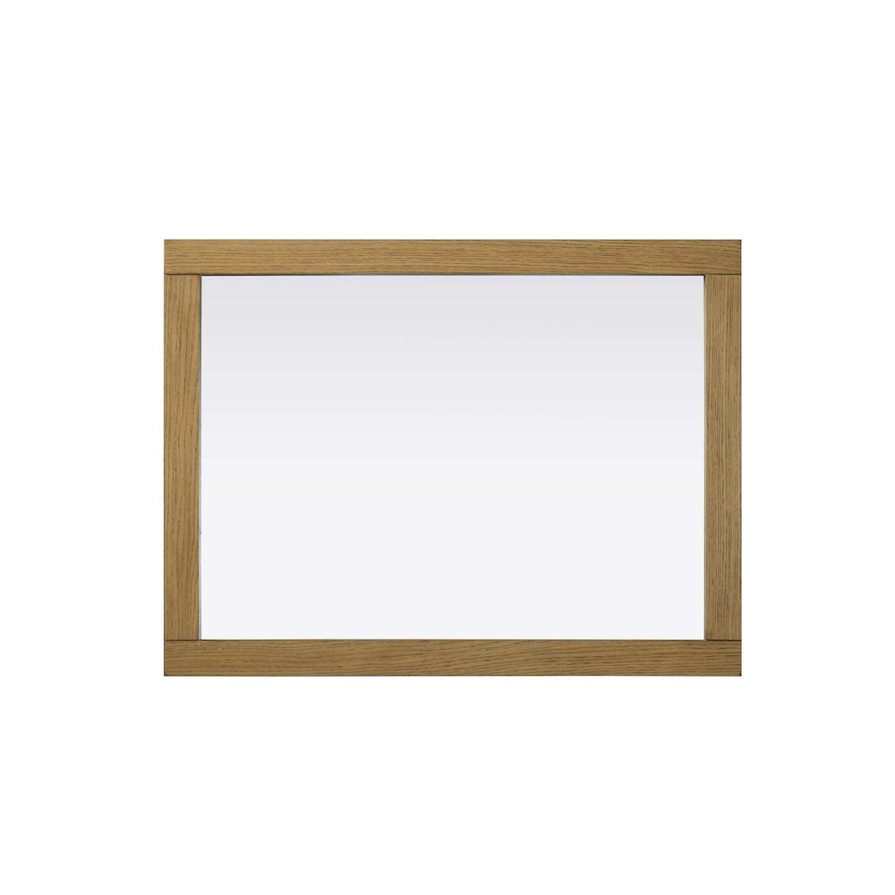 Noah Wooden Rectangle Mirror 27 x 36 in Honey Teak. Picture 2