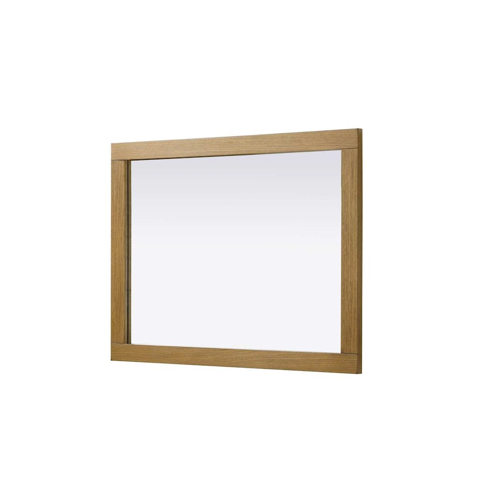 Noah Wooden Rectangle Mirror 27 x 36 in Honey Teak. Picture 3
