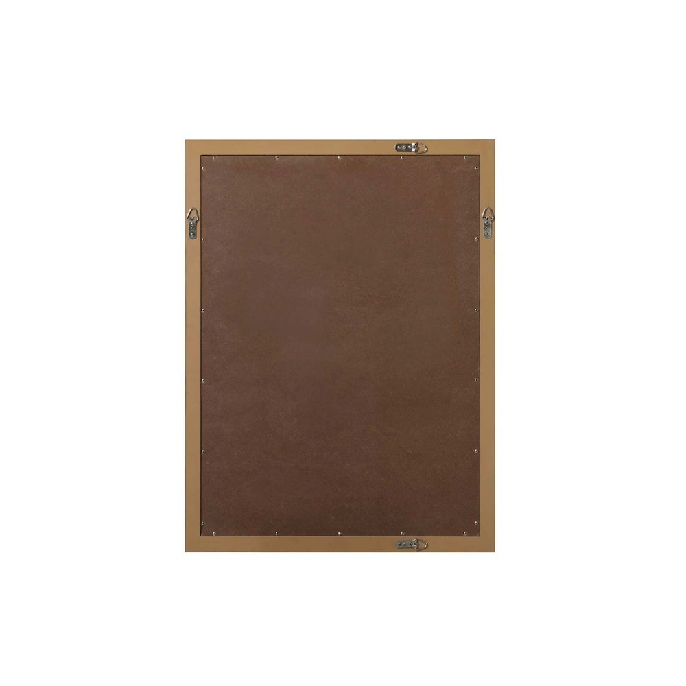 Noah Wooden Rectangle Mirror 27 x 36 in Honey Teak. Picture 6