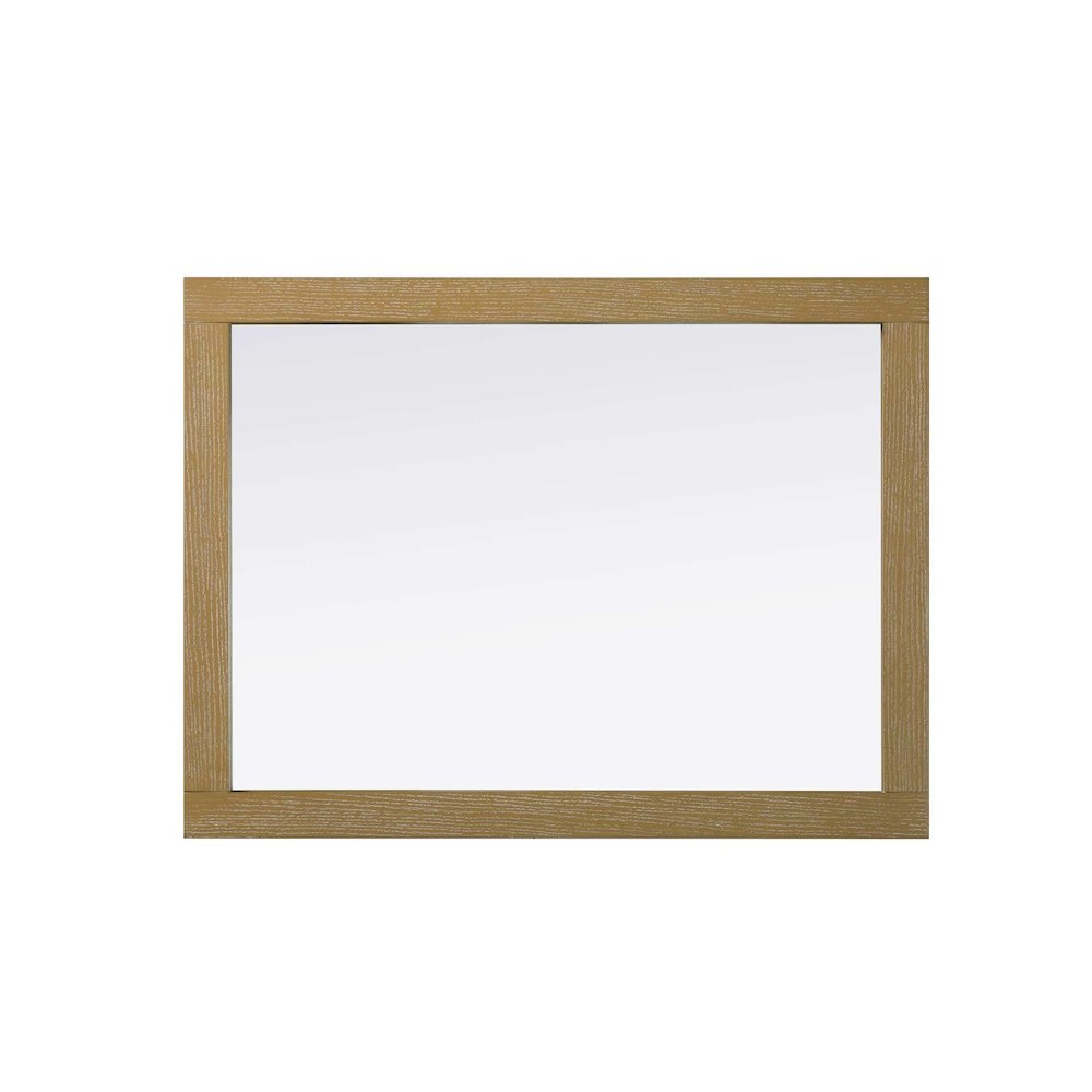 Noah Wooden Rectangle Mirror 27 x 36 in Linen Oak. Picture 2