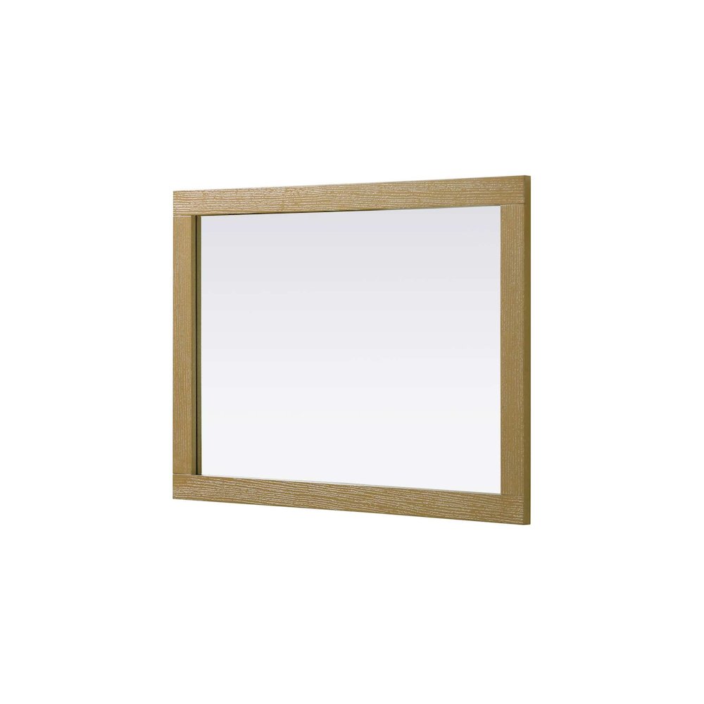 Noah Wooden Rectangle Mirror 27 x 36 in Linen Oak. Picture 3