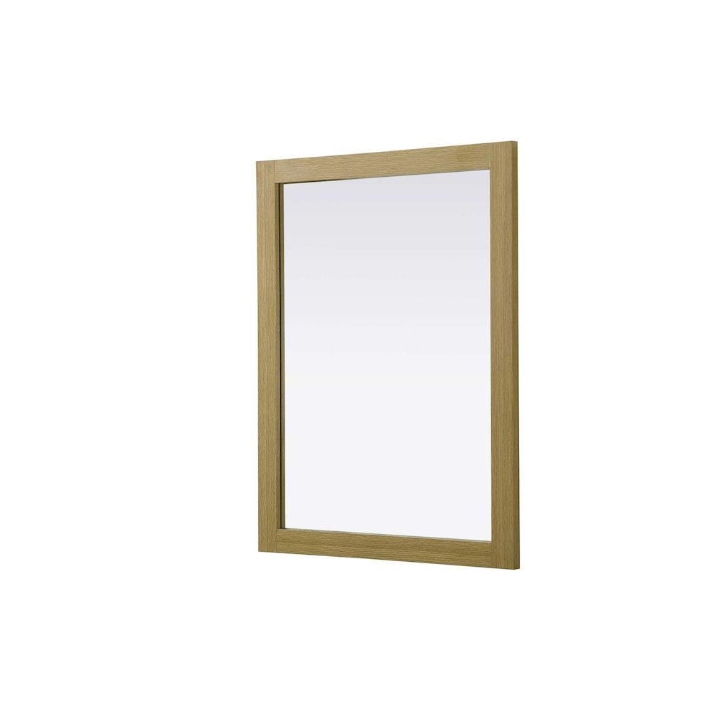 Noah Wooden Rectangle Mirror 27 x 36 in Honey Brown. Picture 1