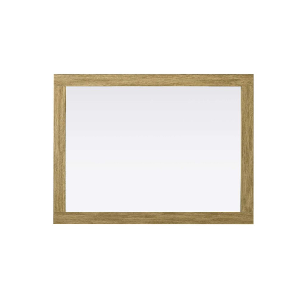 Noah Wooden Rectangle Mirror 27 x 36 in Honey Brown. Picture 2
