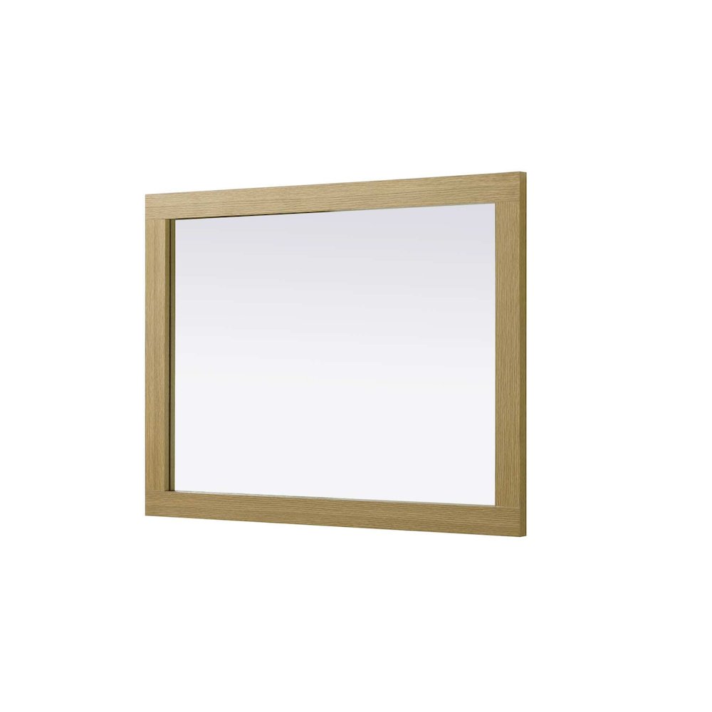 Noah Wooden Rectangle Mirror 27 x 36 in Honey Brown. Picture 3