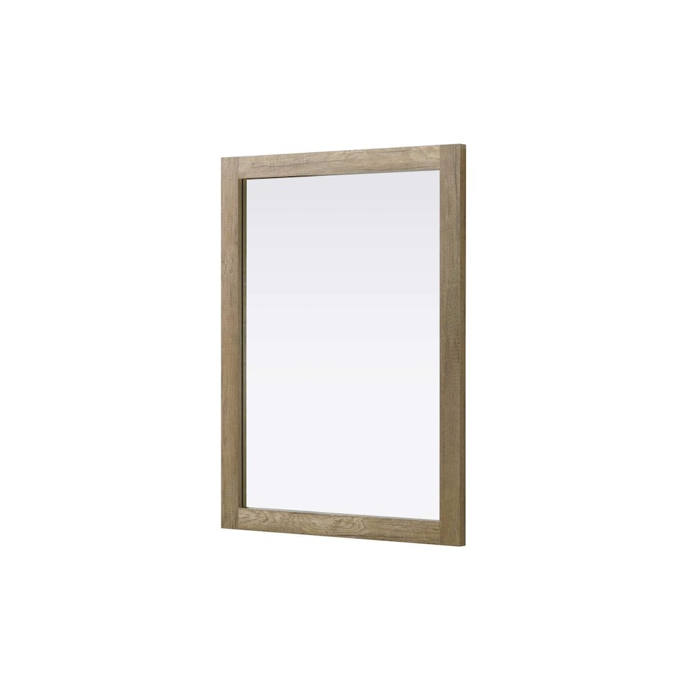 Noah Wooden Rectangle Mirror 27 x 36 in Natural Oak. Picture 1