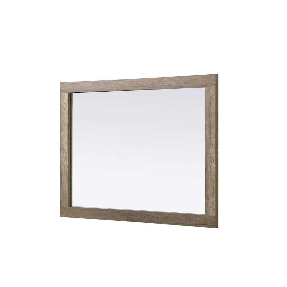 Noah Wooden Rectangle Mirror 27 x 36 in Natural Oak. Picture 3