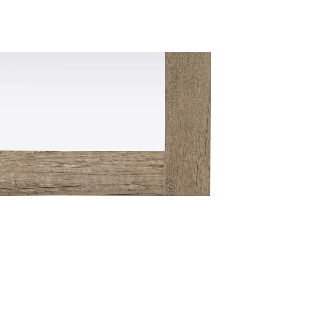 Noah Wooden Rectangle Mirror 27 x 36 in Natural Oak. Picture 4
