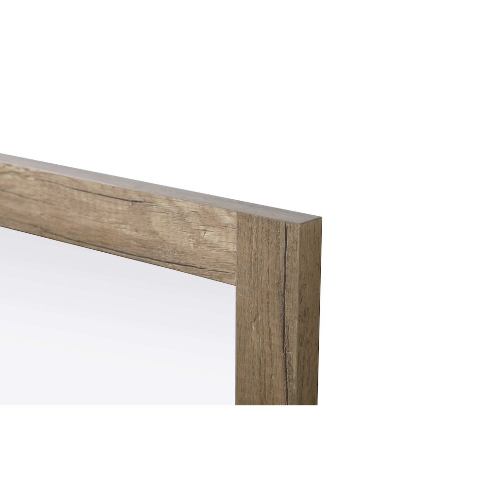 Noah Wooden Rectangle Mirror 27 x 36 in Natural Oak. Picture 5