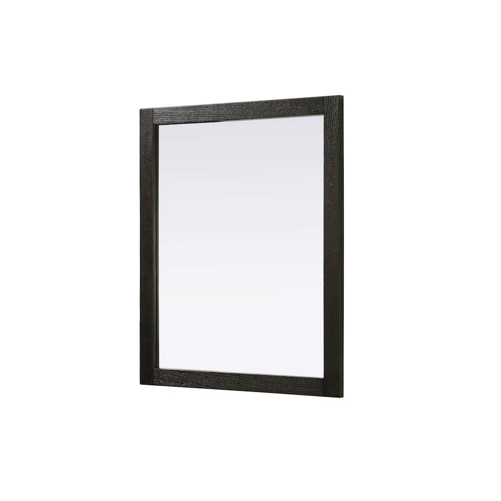 Noah Wooden Rectangle Mirror 30 x 36 in Chocolate Oak. Picture 1