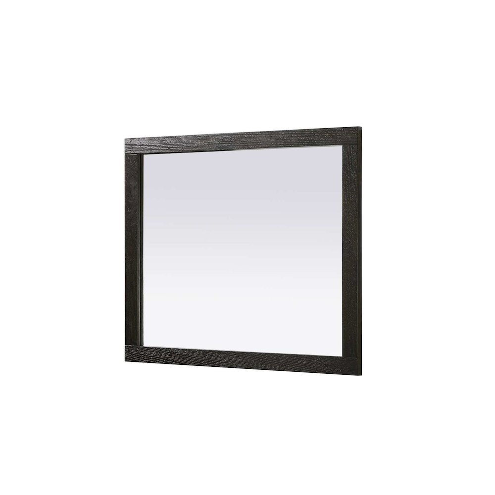 Noah Wooden Rectangle Mirror 30 x 36 in Chocolate Oak. Picture 3