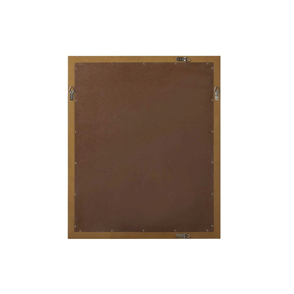 Noah Wooden Rectangle Mirror 30 x 36 in Hazel Oak. Picture 6