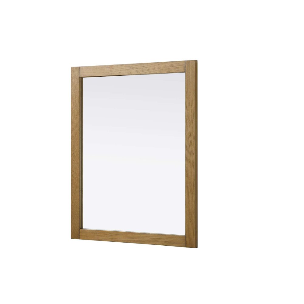 Noah Wooden Rectangle Mirror 30 x 36 in Honey Teak. Picture 1