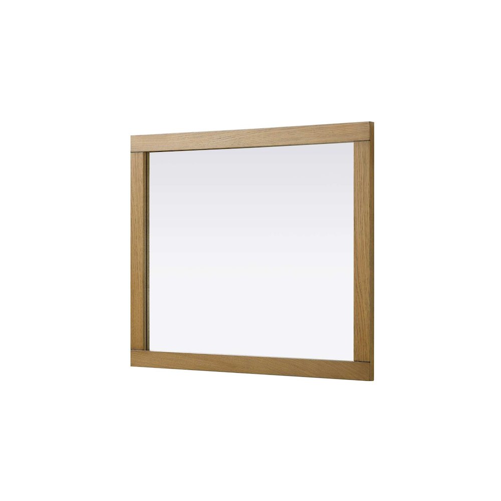 Noah Wooden Rectangle Mirror 30 x 36 in Honey Teak. Picture 3