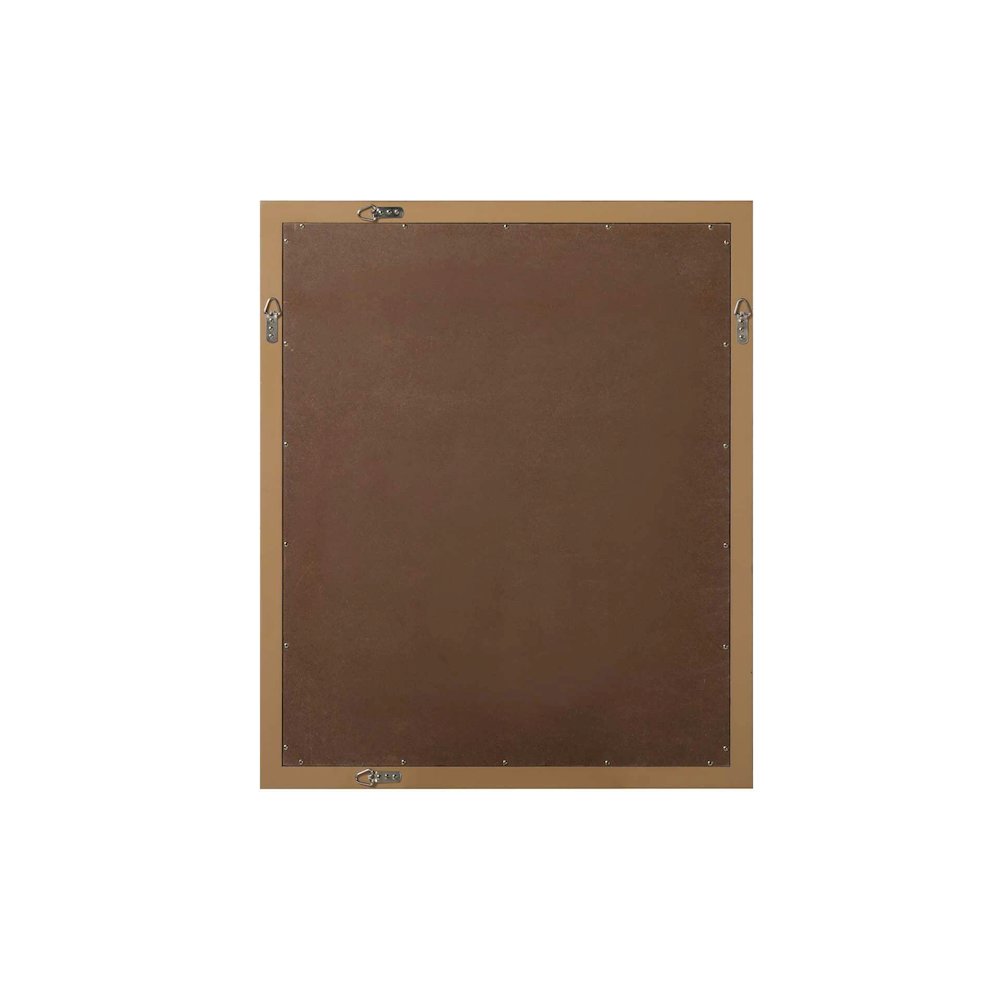 Noah Wooden Rectangle Mirror 30 x 36 in Honey Teak. Picture 6
