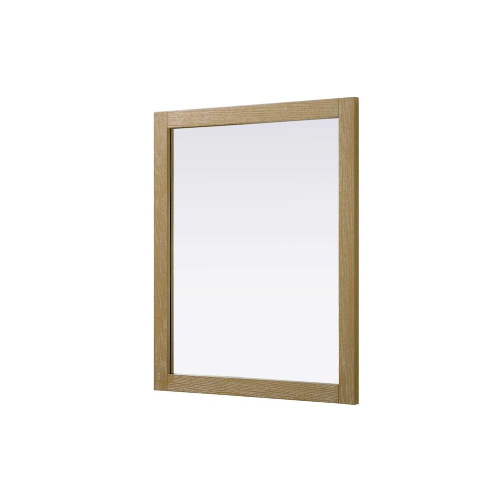 Noah Wooden Rectangle Mirror 30 x 36 in Linen Oak. Picture 1