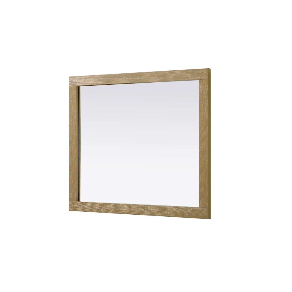 Noah Wooden Rectangle Mirror 30 x 36 in Linen Oak. Picture 3