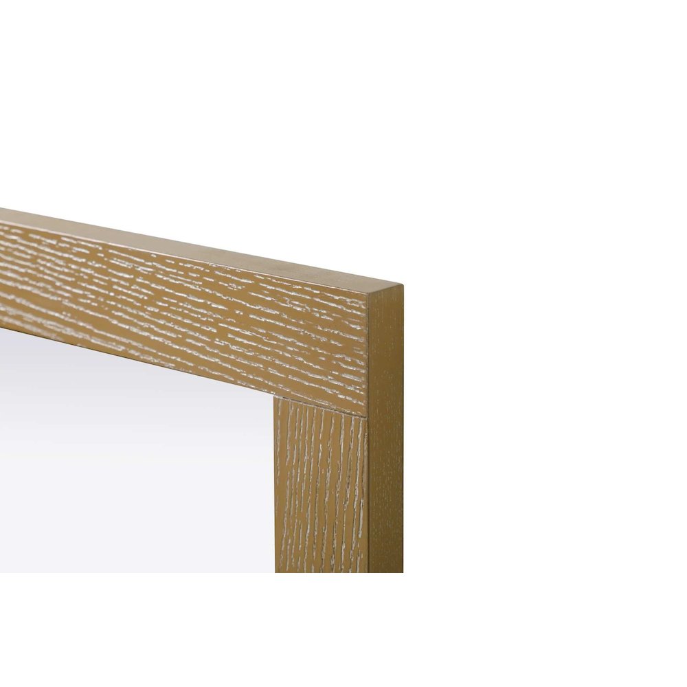 Noah Wooden Rectangle Mirror 30 x 36 in Linen Oak. Picture 5