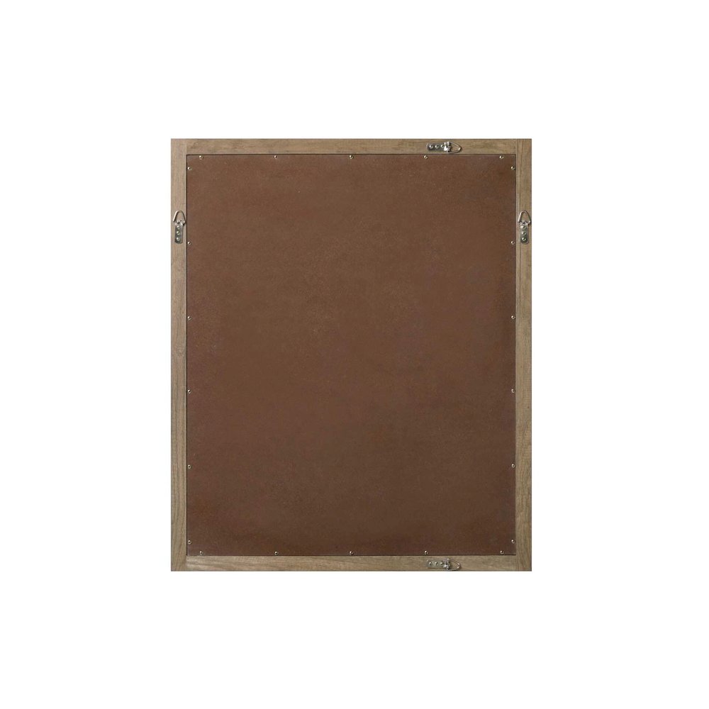 Noah Wooden Rectangle Mirror 30 x 36 in Natural Oak. Picture 6