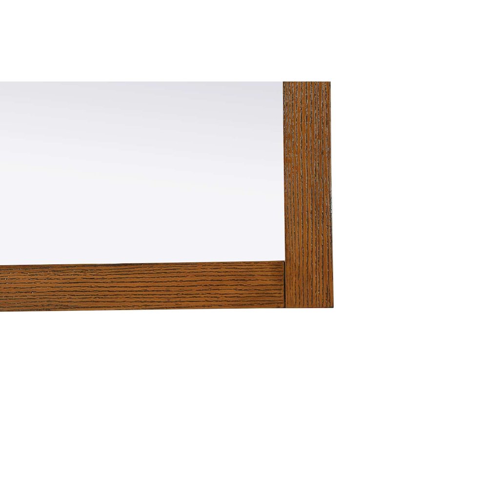 Noah Wooden Square Mirror 36 x 36 in Brandy Walnut. Picture 2