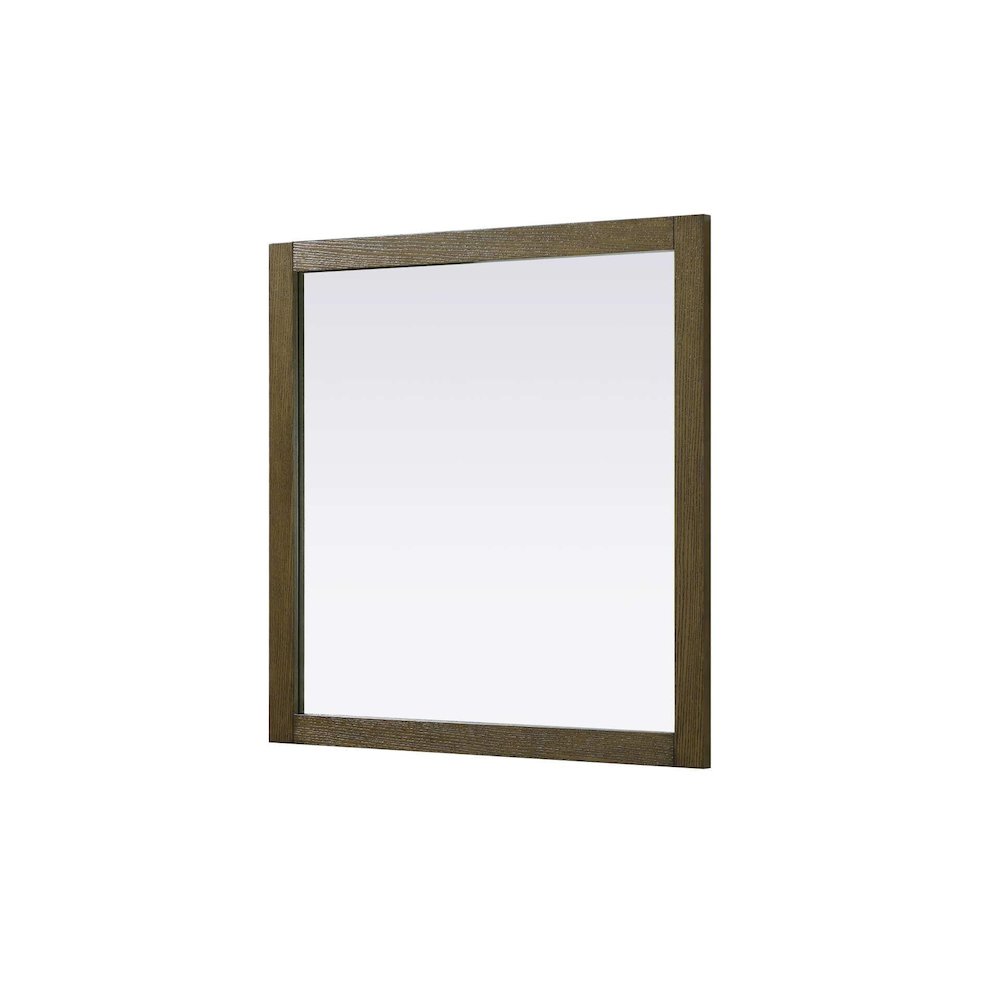 Noah Wooden Square Mirror 36 x 36 in Hazel Oak. Picture 1