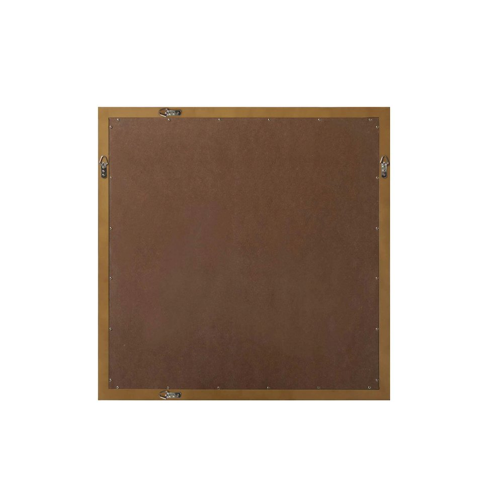 Noah Wooden Square Mirror 36 x 36 in Hazel Oak. Picture 4
