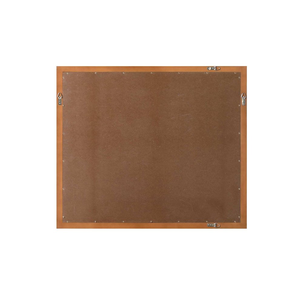 Noah Wooden Rectangle Mirror 42 x 36 in Brandy Walnut. Picture 6