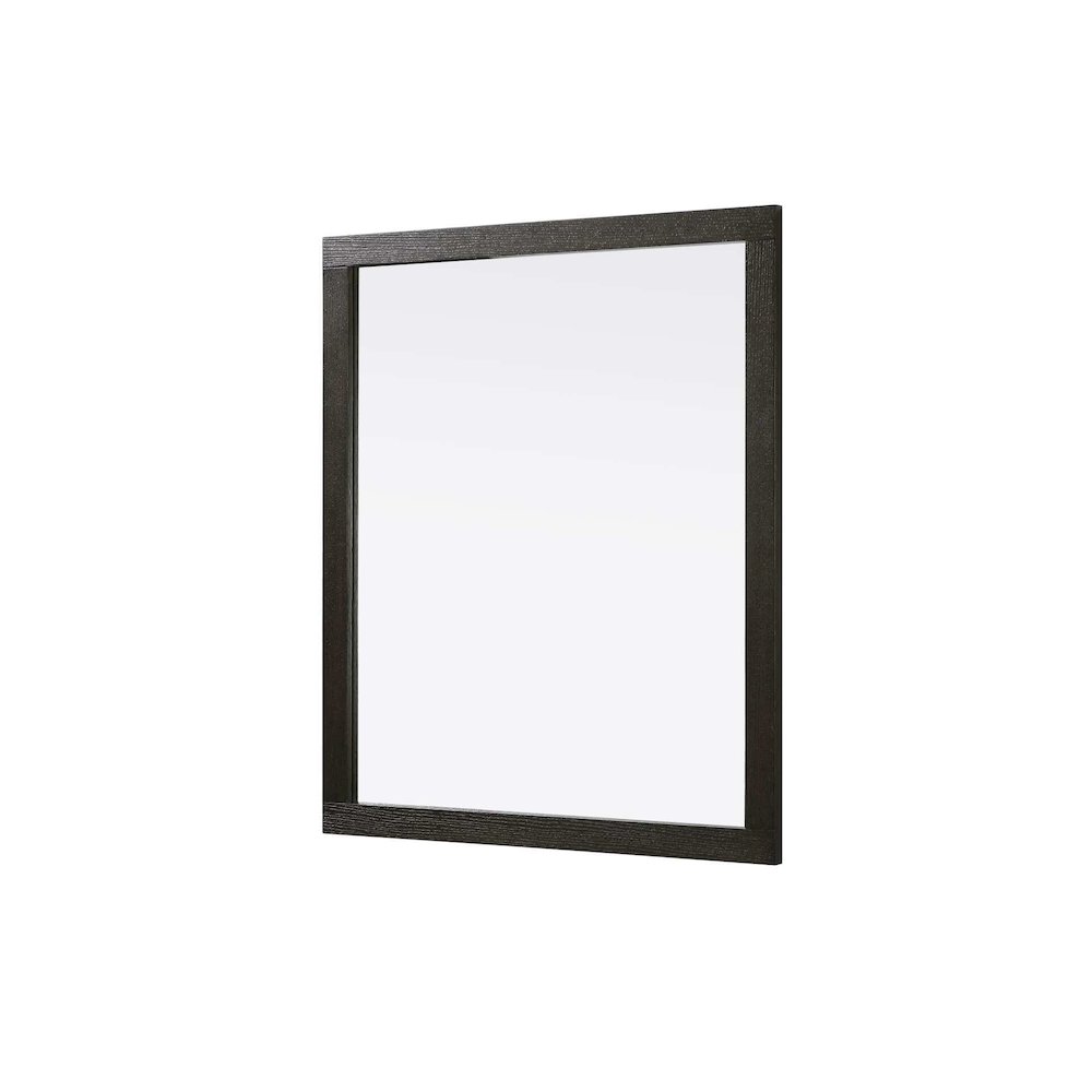Noah Wooden Rectangle Mirror 42 x 36 in Chocolate Oak. Picture 1