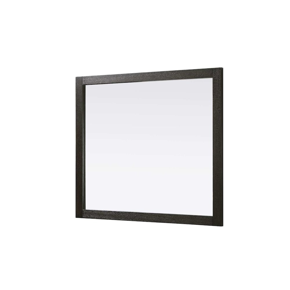 Noah Wooden Rectangle Mirror 42 x 36 in Chocolate Oak. Picture 3