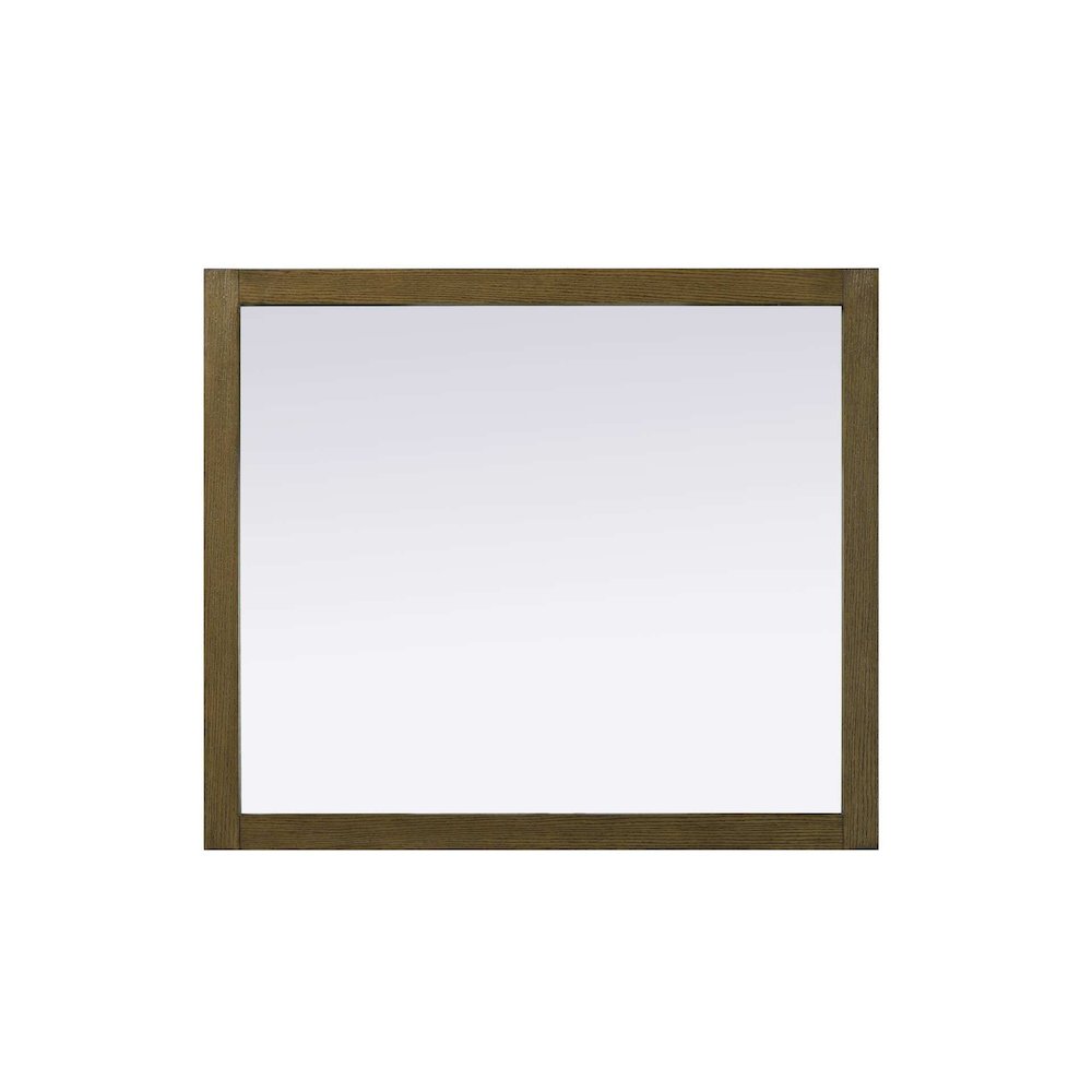 Noah Wooden Rectangle Mirror 42 x 36 in Hazel Oak. Picture 2