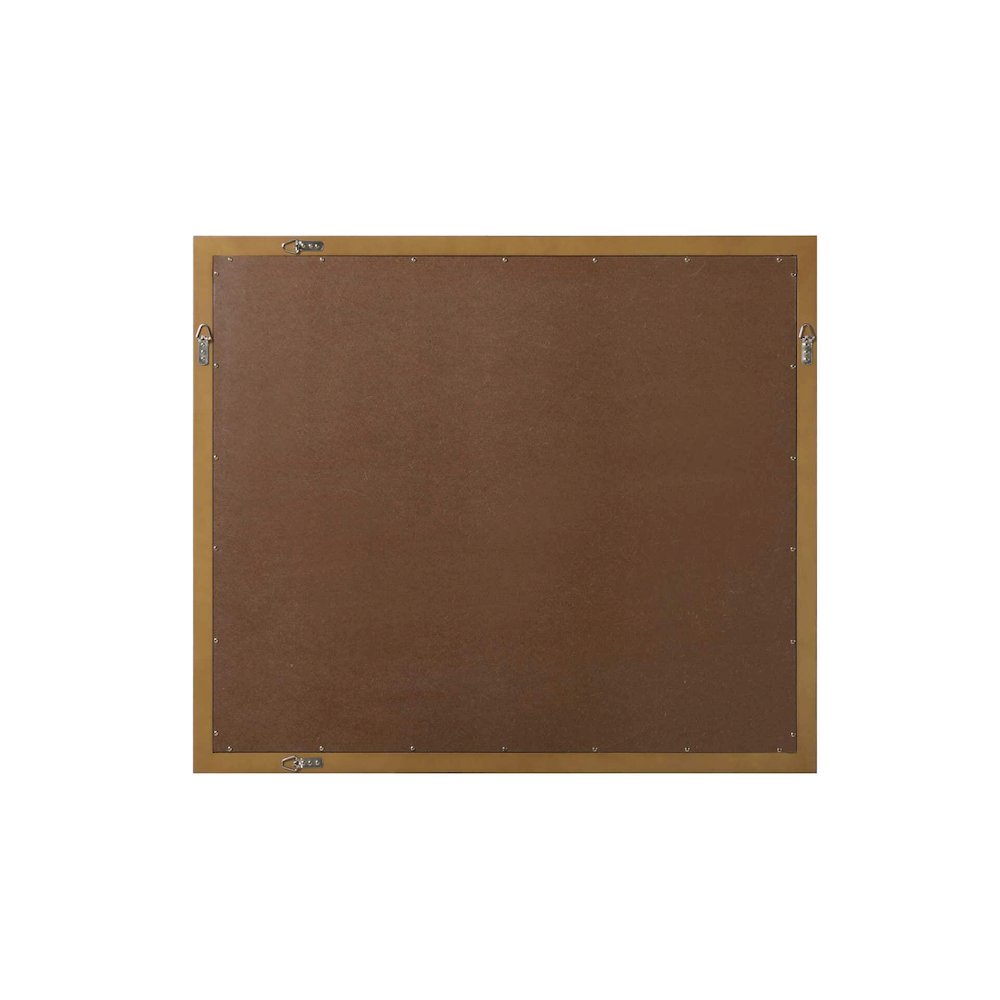 Noah Wooden Rectangle Mirror 42 x 36 in Hazel Oak. Picture 6