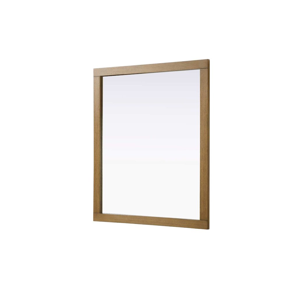 Noah Wooden Rectangle Mirror 42 x 36 in Honey Teak. Picture 1