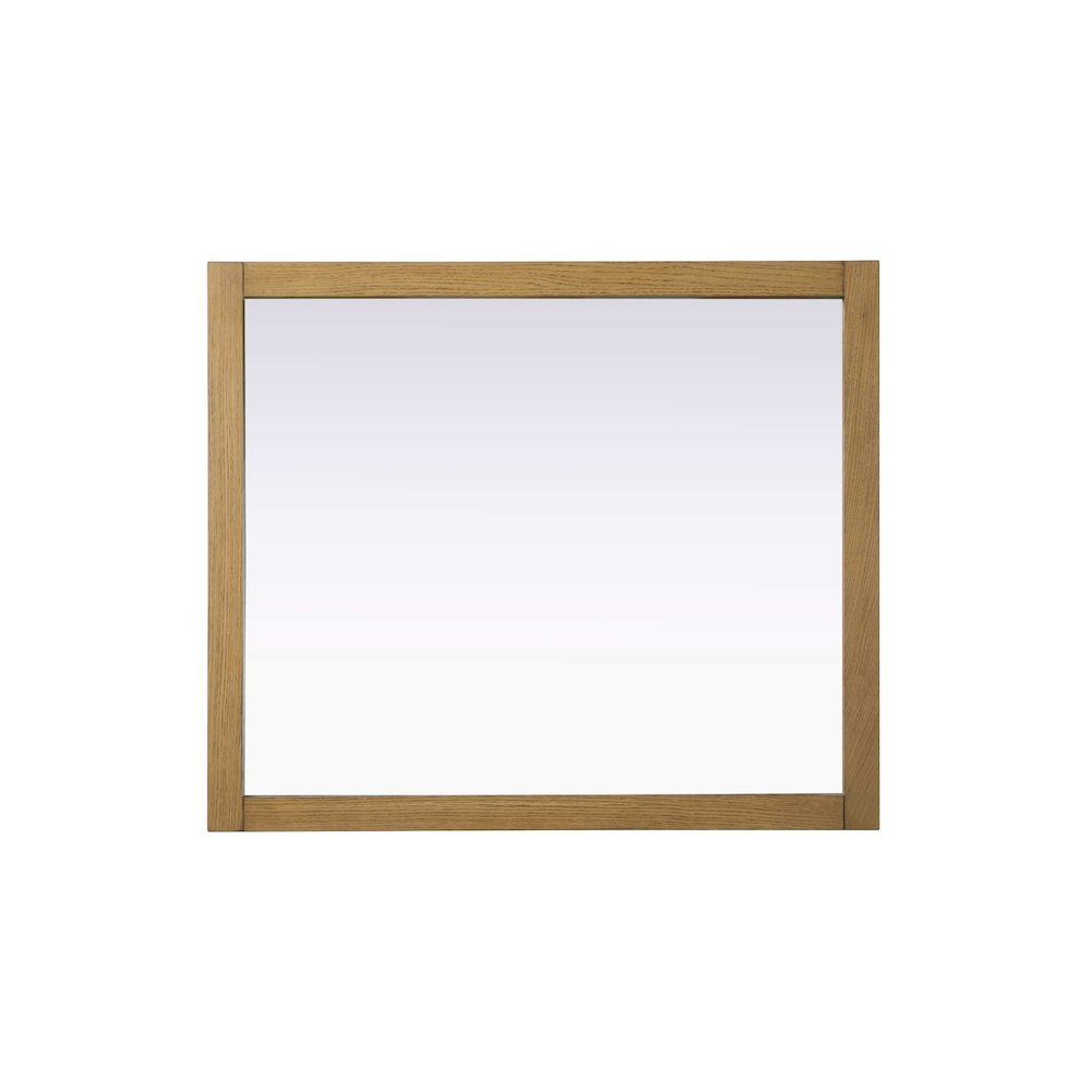Noah Wooden Rectangle Mirror 42 x 36 in Honey Teak. Picture 2