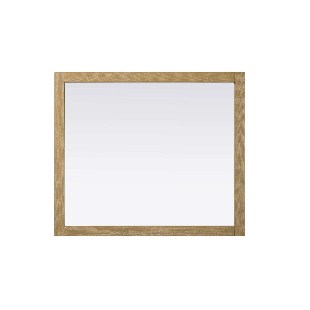 Noah Wooden Rectangle Mirror 42 x 36 in Linen Oak. Picture 2