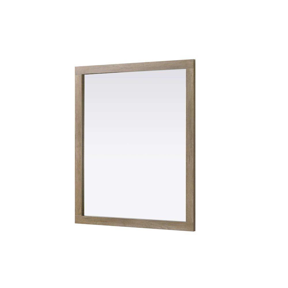 Noah Wooden Rectangle Mirror 42 x 36 in Natural Oak. Picture 1