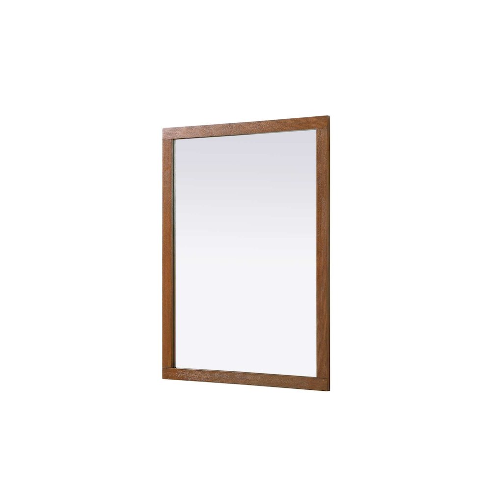 Noah Wooden Rectangle Mirror 48 x 36 in Brandy Walnut. Picture 1