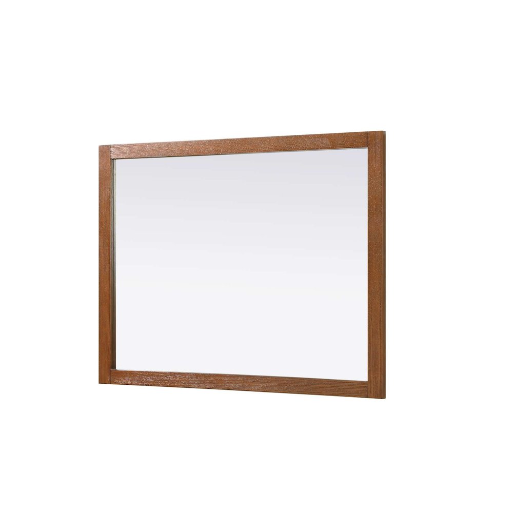 Noah Wooden Rectangle Mirror 48 x 36 in Brandy Walnut. Picture 3
