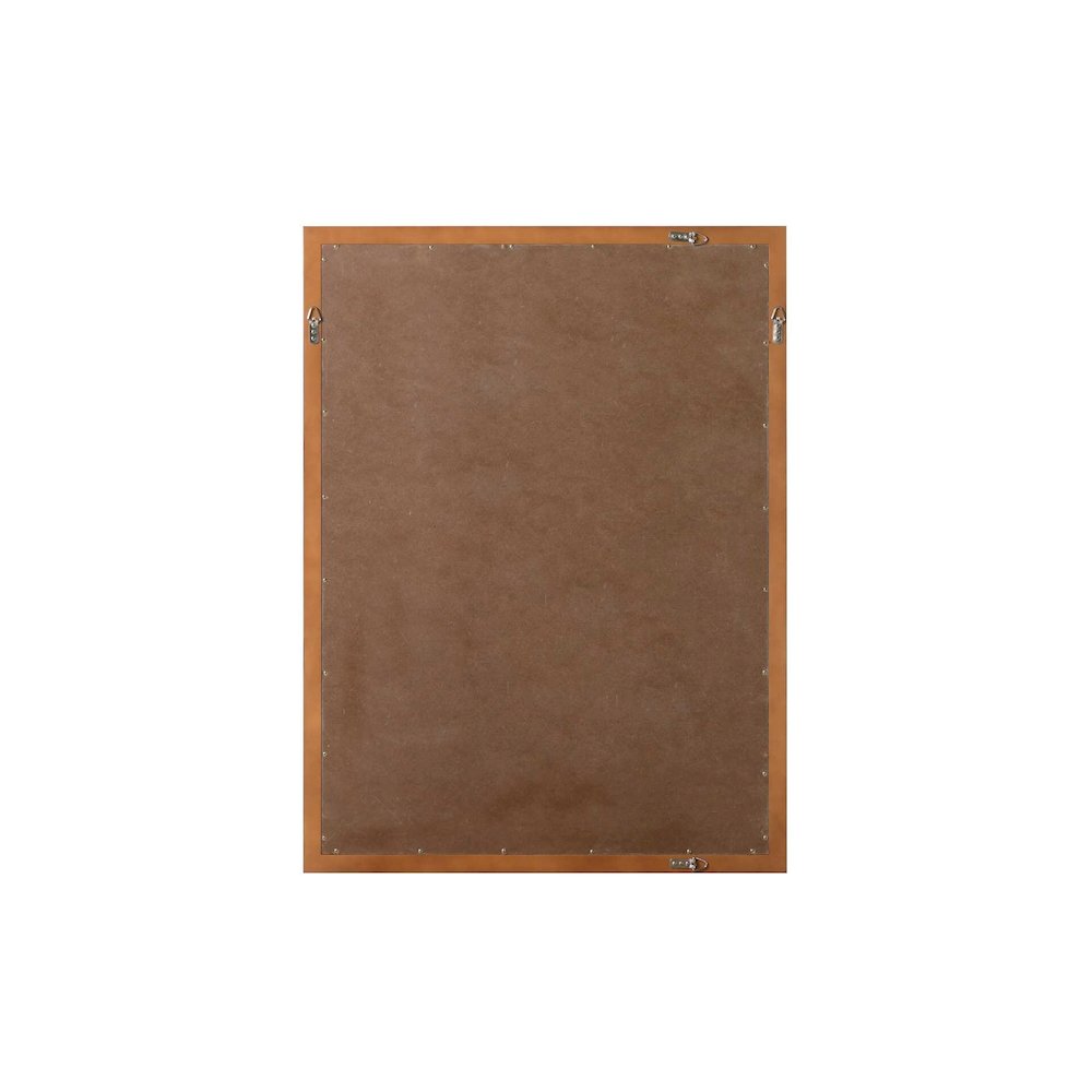 Noah Wooden Rectangle Mirror 48 x 36 in Brandy Walnut. Picture 6