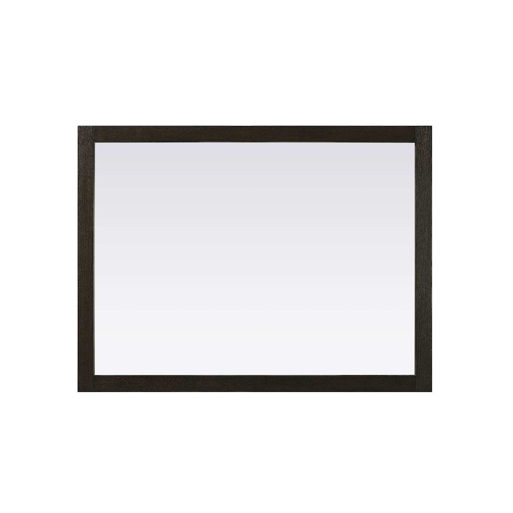Noah Wooden Rectangle Mirror 48 x 36 in Chocolate Oak. Picture 2